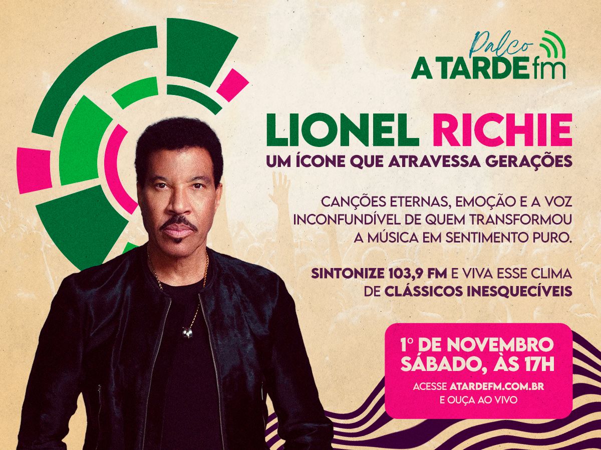 Imagem ilustrativa da imagem Lionel Richie é o destaque do Palco A Tarde FM