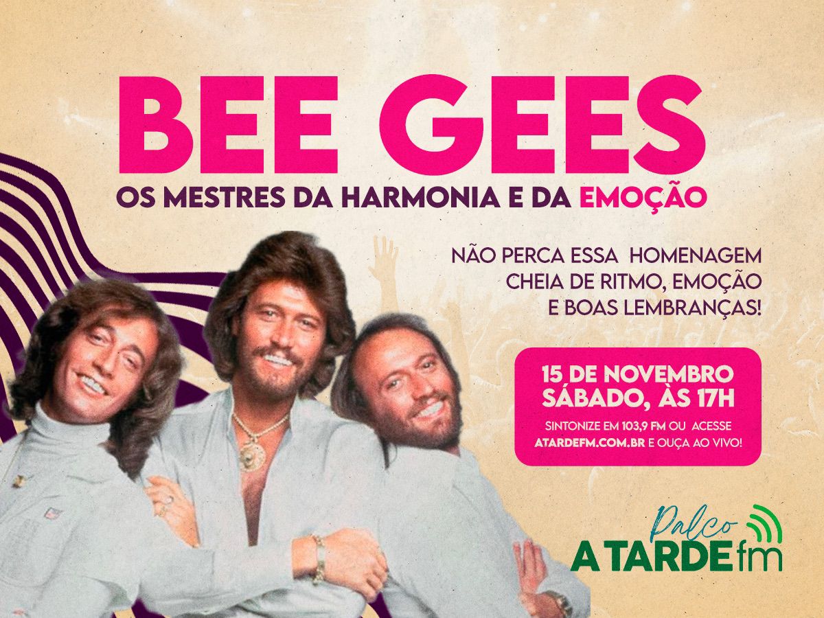 Imagem ilustrativa da imagem The Bee Gees marca presença no Palco A Tarde FM