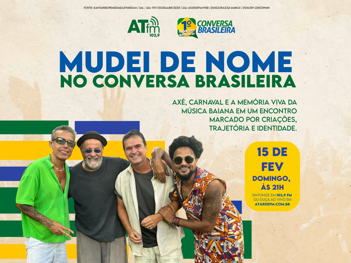 Imagem ilustrativa da imagem Conversa Brasileira recebe a turma do Mudei de Nome