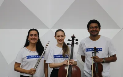Imagem ilustrativa da imagem Camerata Quadro Solar faz concerto gratuito no Cinema do Museu