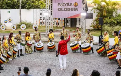 Imagem ilustrativa da imagem Escola Olodum celebra 41 anos com espetáculo musical em Salvador