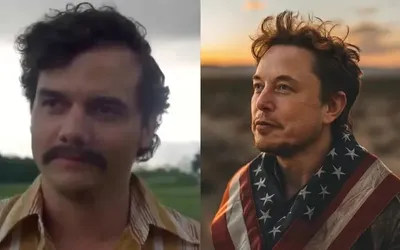 Imagem ilustrativa da imagem Musk usa meme de Wagner Moura para exaltar Trump e gera polêmica