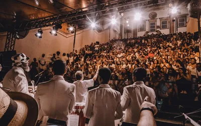 Imagem ilustrativa da imagem Orkestra Rumpilezz faz show gratuito no Centro Histórico