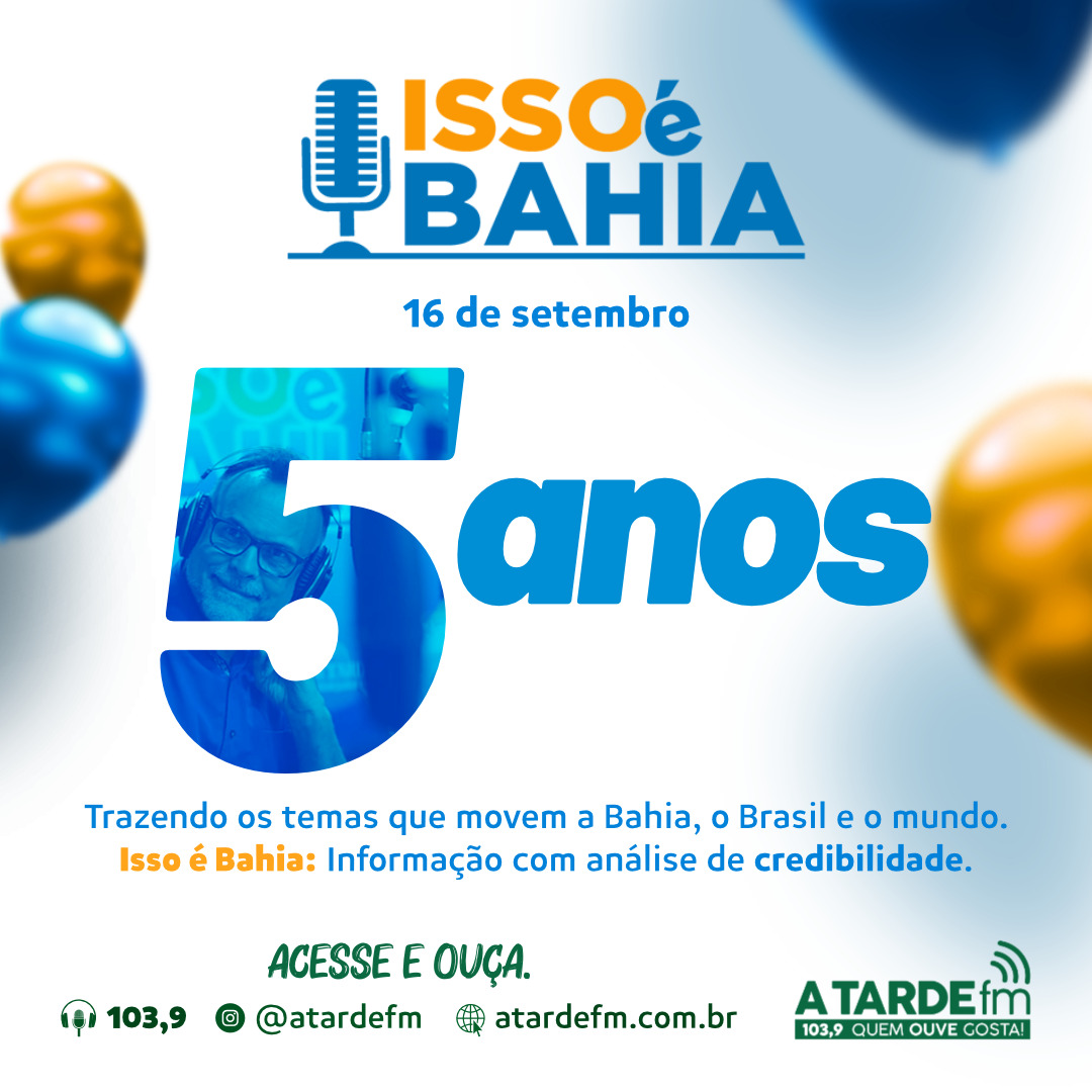 Imagem ilustrativa da imagem A TARDE FM: Programa Isso é Bahia completa 5 anos