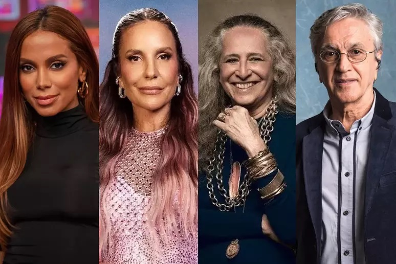 Imagem ilustrativa da imagem Anitta, Ivete Sangalo, Bethânia e Caetano animarão Réveillon do Rio