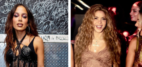 Imagem ilustrativa da imagem Anitta e Shakira se encontram e levantam rumores de parceria