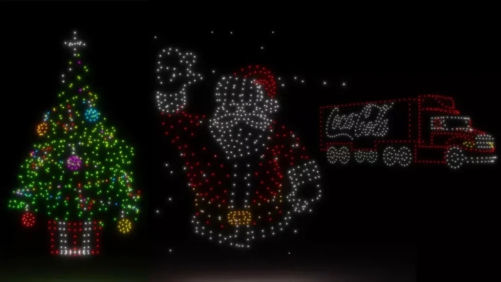 Imagem ilustrativa da imagem Coca-Cola fará show de Natal com drones em Salvador