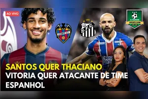 SANTOS QUER THACIANO + VITORIA QUER ATACANTE DE TIME ESPANHOL